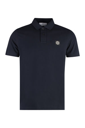 Short sleeve cotton polo shirt-0